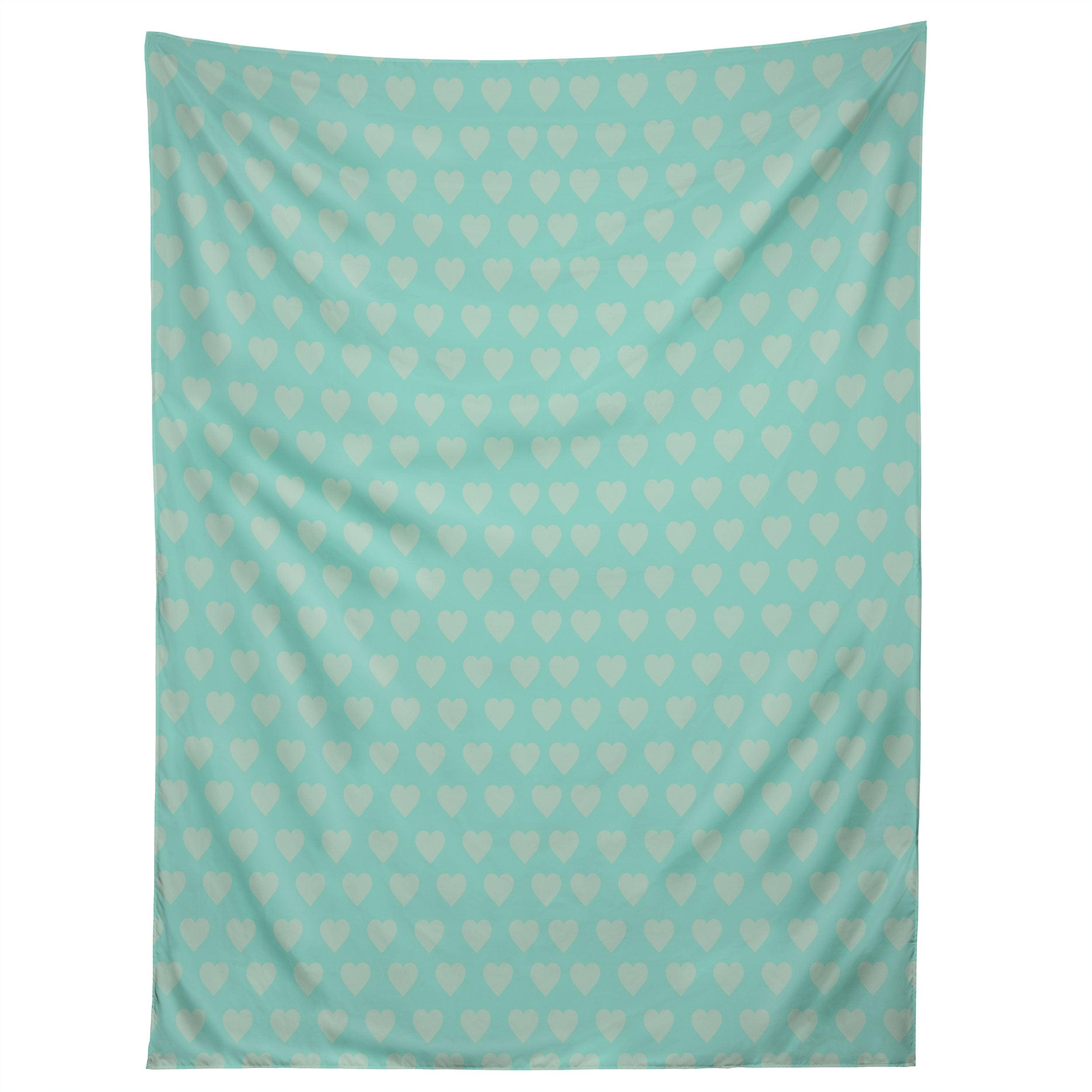 BLUE HEARTS tapestry 75x100