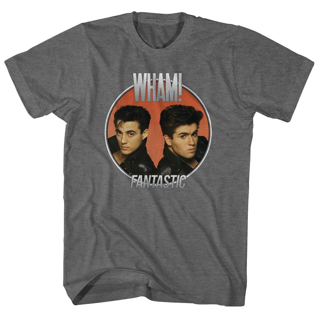 Wham Mighty Band George Michael Rock Retro Casual TShirt Mens and Womens Luxury Brand Top 2026 New Band