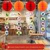 2025 Mid-Autumn Festival & National Day Mall Décor – Honeycomb Pendant Ornaments