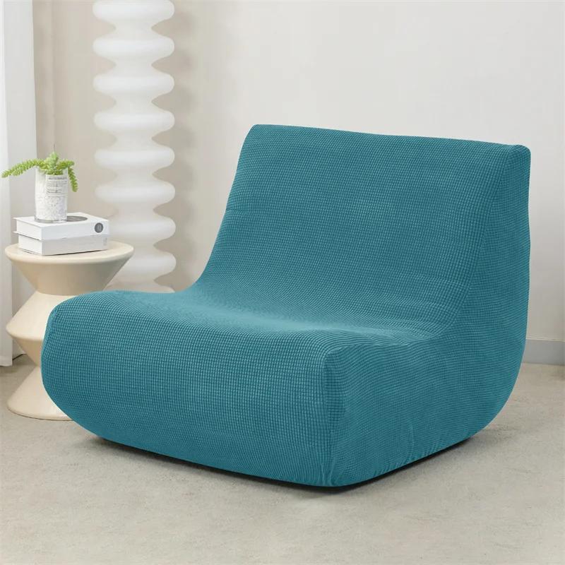 Elastic Polar Fleece Strench Sofa Covers Solid Color Stretch Relax Chair Slipcovers Single Lounge Couch Protectors Cover
