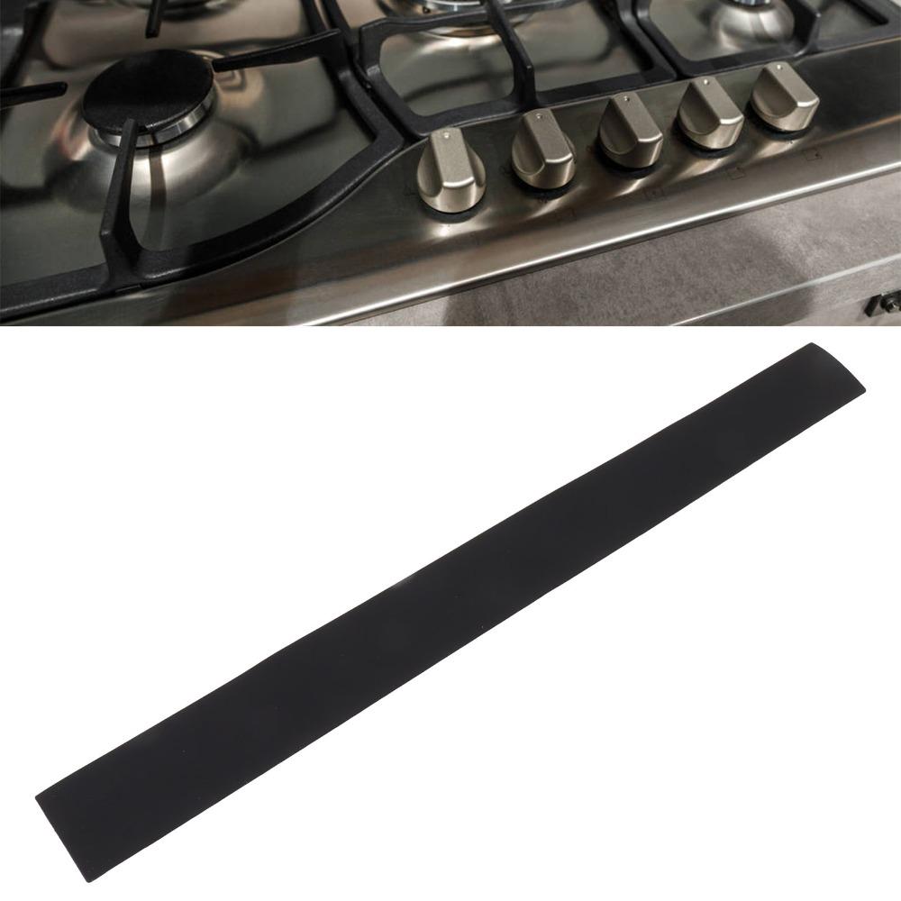 2 PCS Silicone Stove Gap Cover Black Stove Gap Filler Kitchen Gap Filler Strip Oven Washer