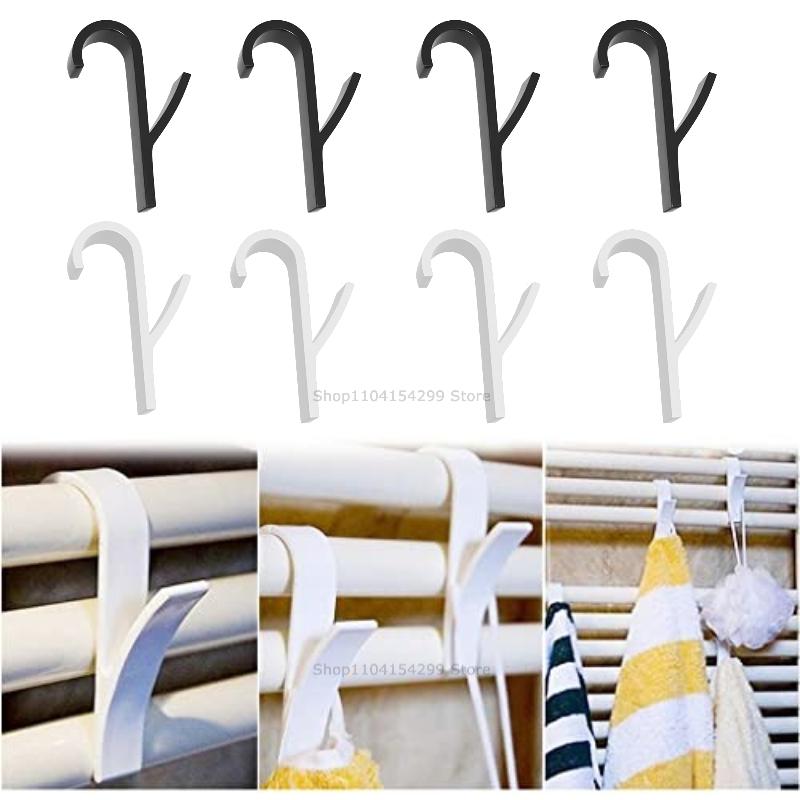 Hanger Clips Storage Bathroom Shower Towel Holder Hanger Heated Radiator Hooks Clips Storage Racks Clothes Scarf Hanger Hooks