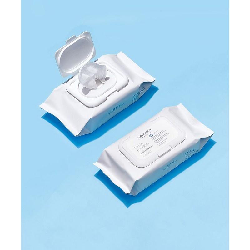 Super Aqua Ultra Hyaluron Cleansing Oil Tissues Large Size 70 Sheets/362ml, 1 pcs