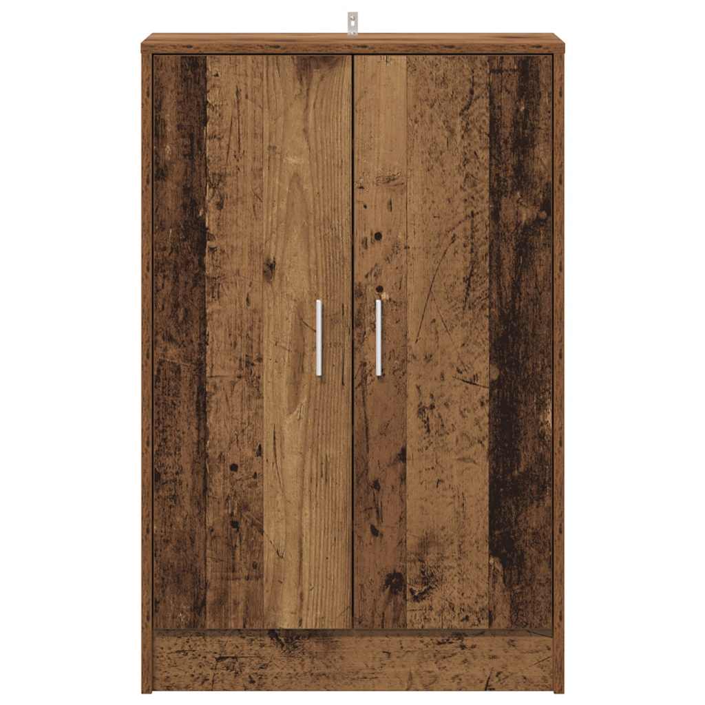 Shoe Cabinet with Rustic Wood Look 60 x 35 x 92 cm Engineered Wood