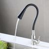 Black Single Cold Water Tap  Standard Kitchen Water Supply Systems