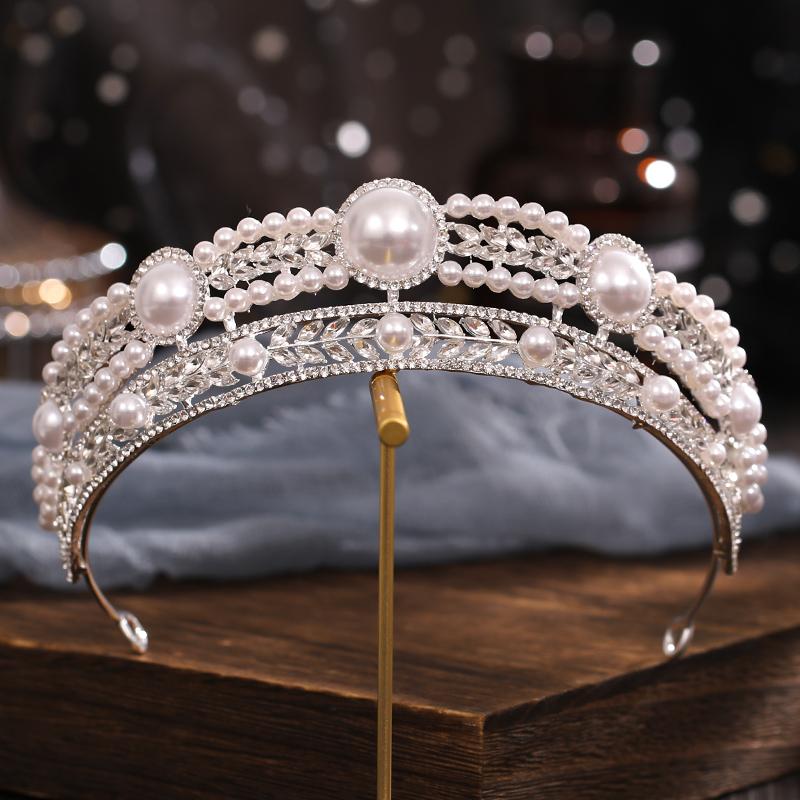 Crystal Vintage Royal King Tiaras and Crowns Men/Women Pageant Prom Diadem Hair Ornaments Wedding Hair Jewelry Accessories