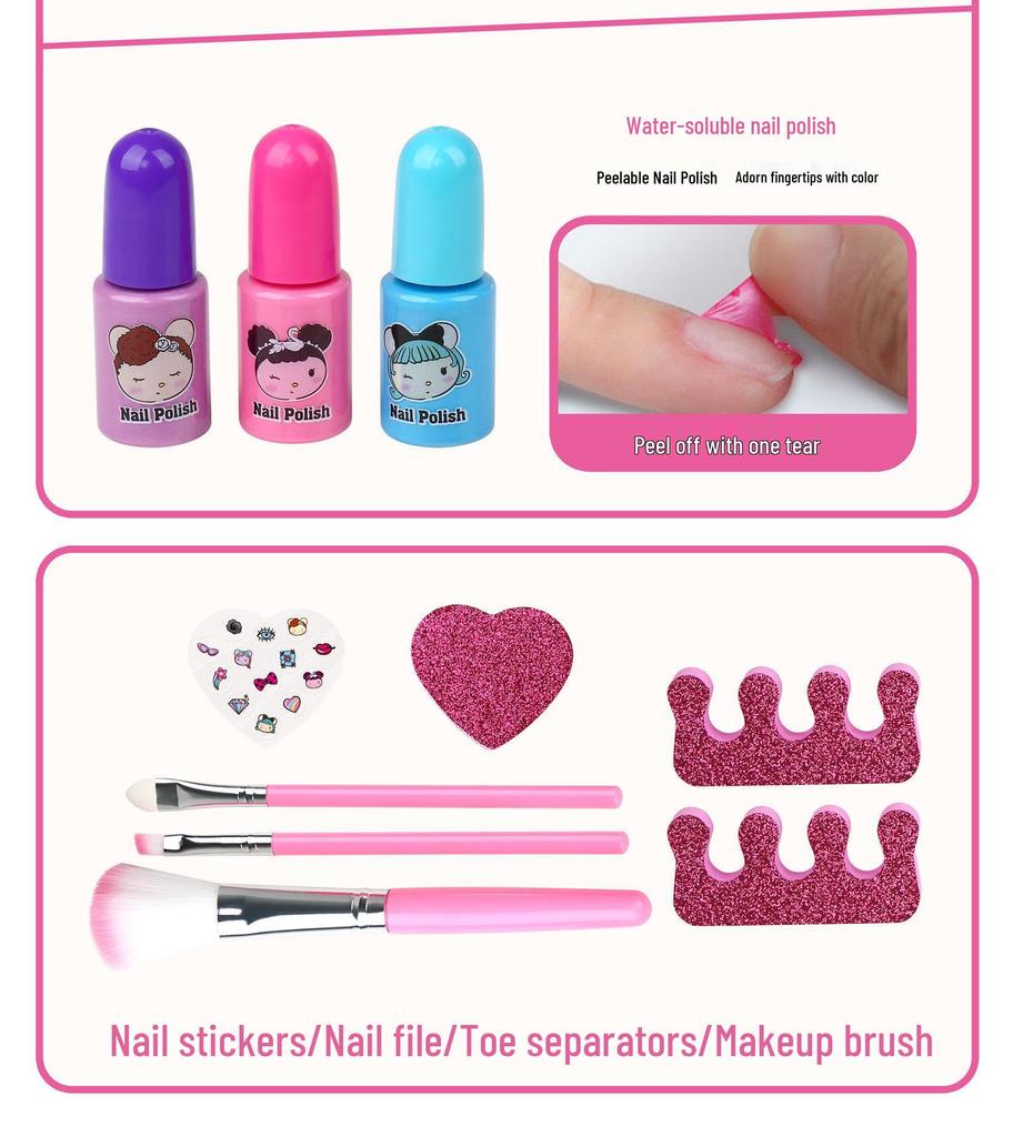 Kids' Washable Makeup Set with Face Stickers for Stage Performances & Dress-Up
