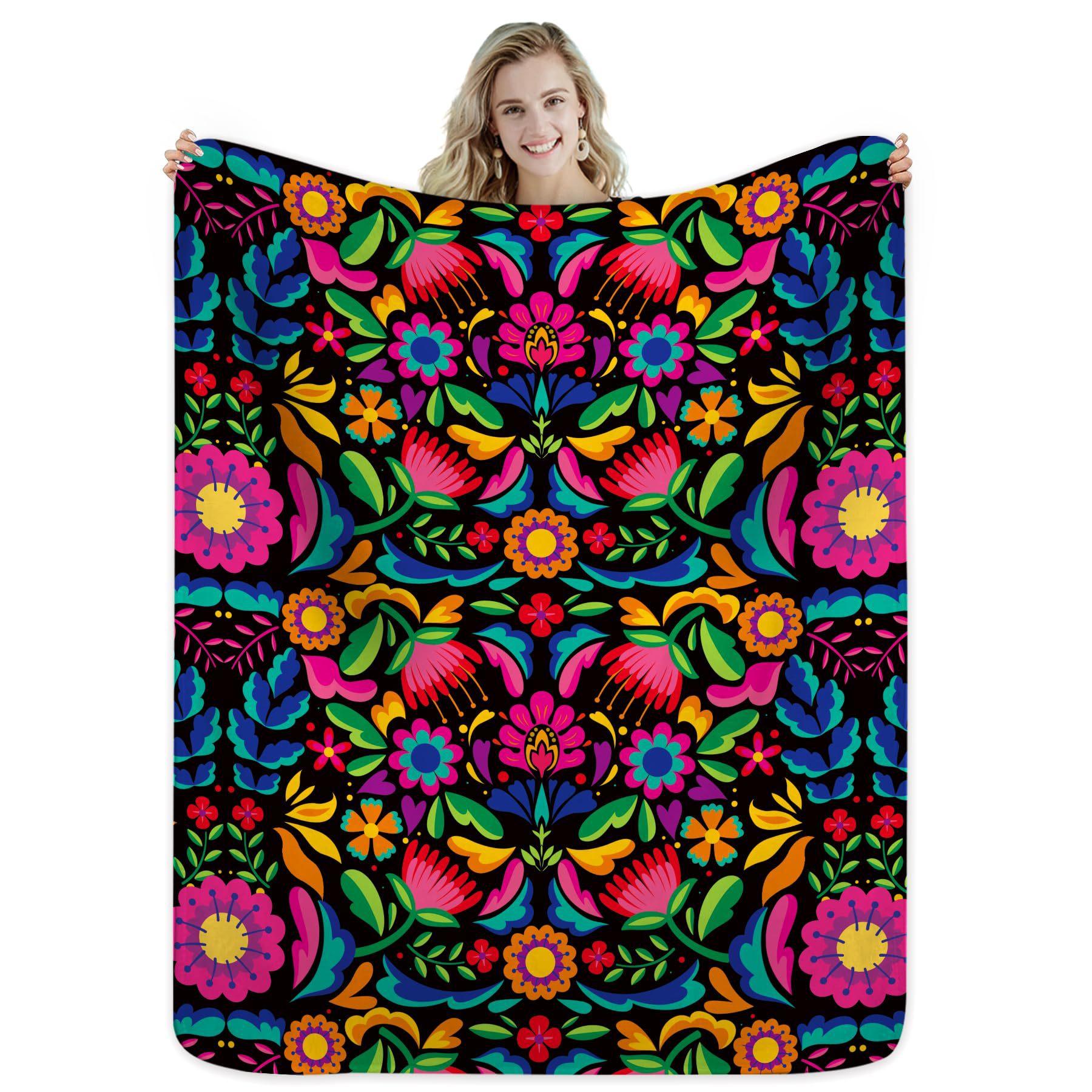 

Young girl in pink Printed Blanket for Sofa Bed Travel Camping Living Room Office Conditioning Blanket for All Seasons Gifts 75x90cm