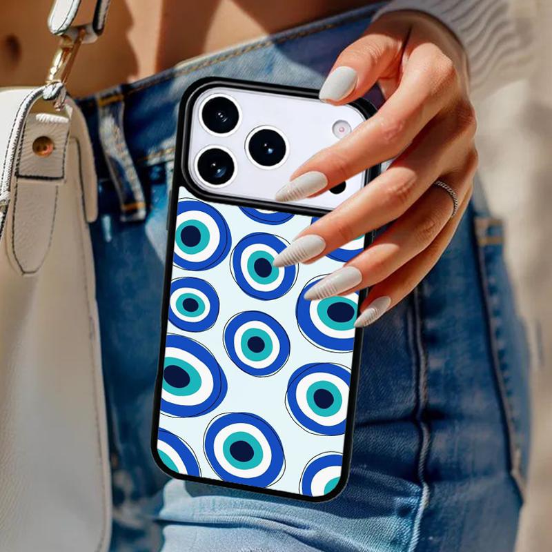 Evil Eye print Phone Case For iPhone 17 Air 14 15 13 12 Max Cover For Apple 14 15 16 16e 11 Pro Max Plus
