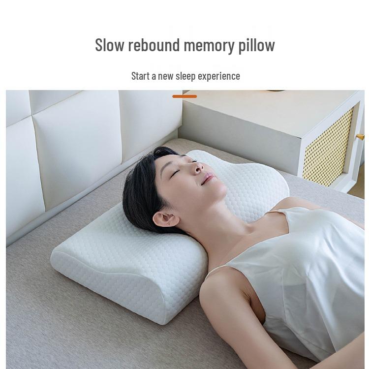 Mimi Sleep Wave Curve Memory Foam Cervical Pillow
