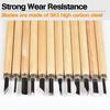 Schnitzwerkzeug Set 12 Stück Holzbearbeitung Schnitzmesser Werkzeuge Meißel Set Schnitzen Handwerk DIY Holzmeißel Set für Anfänger Geschenk