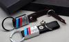 For BMW 1pcs Leather Car Metal Keychain Car Badge Key Ring For Bmw M Sticker E46 E90 F20 E60 E39 F10 X1 X3 X4 X5 X6 X7 Car Acces
