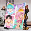 Saja Boys Theme Printed Blanket - Perfect for Couch, Bed, Travel & Outdoor Use | Machine Washable, Cozy & Durable.