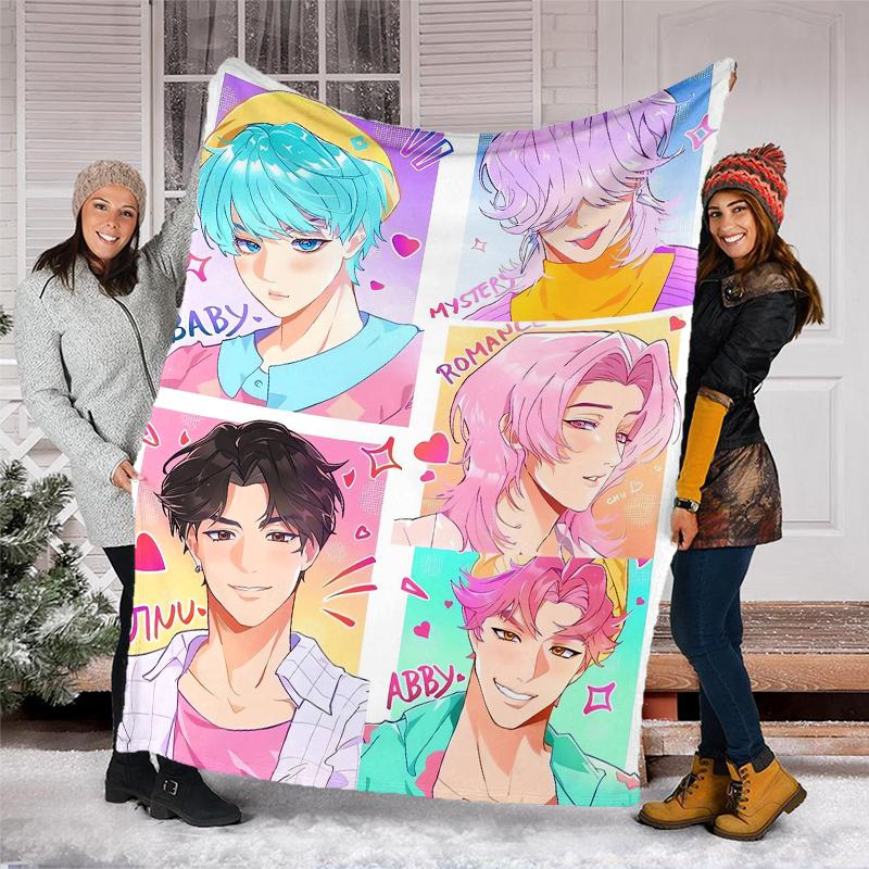 Saja Boys Theme Printed Blanket - Perfect for Couch, Bed, Travel & Outdoor Use | Machine Washable, Cozy & Durable.