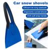 Car Ice Scrapers Silicone Car Snow Shovel Soft Handle Ice Scraper Removal Winter Snow Cleaning Squeegee Tools Auto Accessories