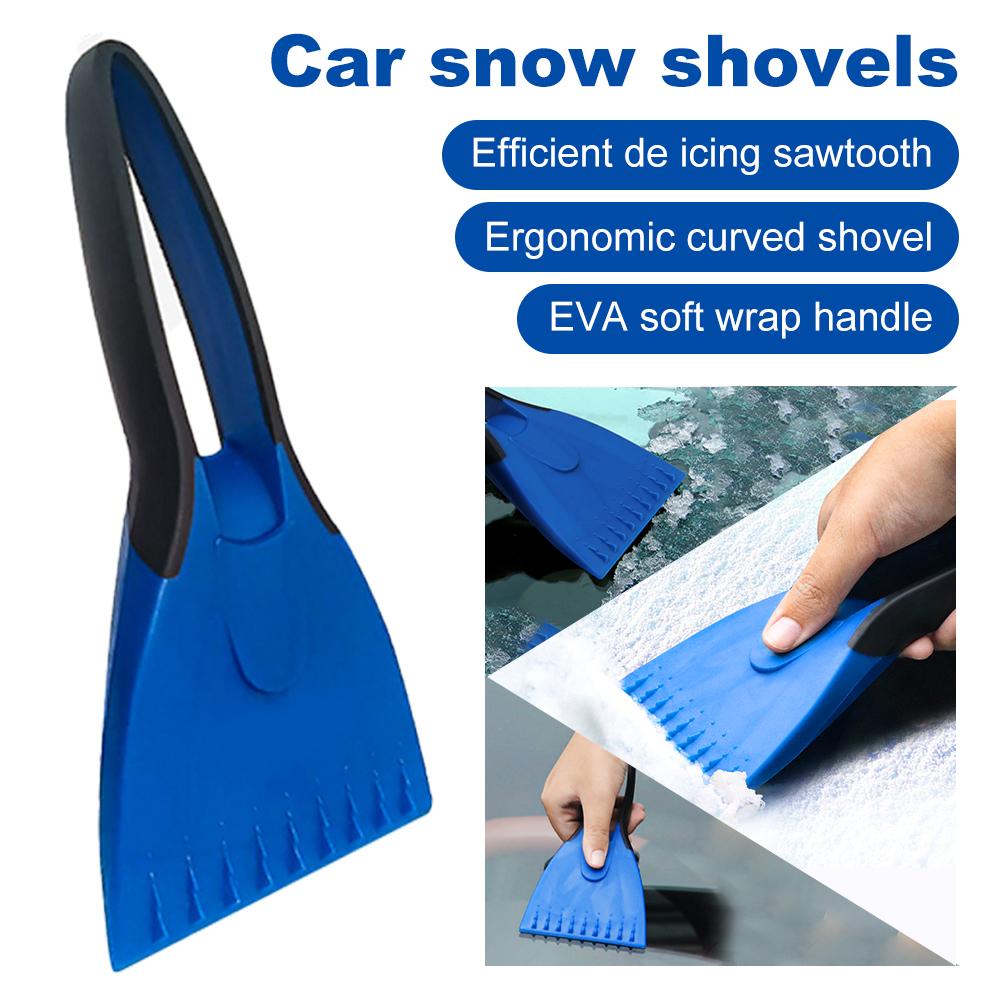 Car Ice Scrapers Silicone Car Snow Shovel Soft Handle Ice Scraper Removal Winter Snow Cleaning Squeegee Tools Auto Accessories