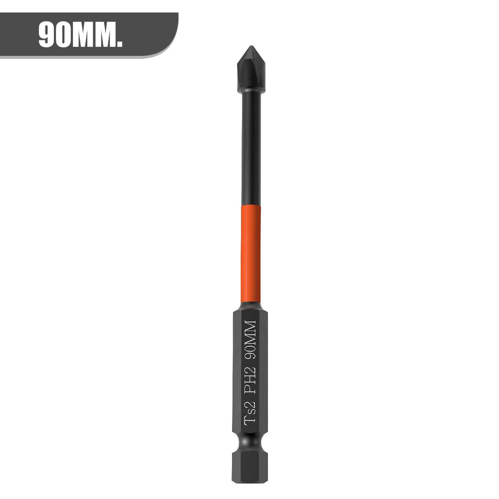 

Strong Magnetic Batch Head PH2 Cross Screwdriver Set Impact Drill Bit Screw Alloy Steel Non-slip Cross Screwdriver 25-150mm