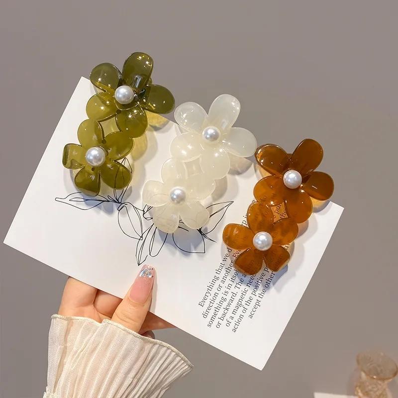 Jelly Color Hair Clips for Women, Sweet Style, Clamp Hairpin, Large Acrylic Duckbill Cawl Clips, Girls Hair Accessories, Jewelry