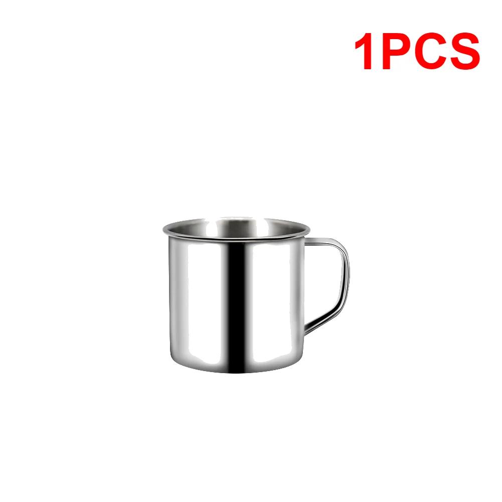 

1-10 шт. 200 мл кружка из нержавеющей стали портативная кофейная чашка дорожная кружка бытовая кухонная посуда для напитков чашка для молока чай стакан кружка для воды новая 200ml