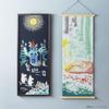 Miyamoto Towel Moomin Tenugui with a Nap Made In 33 X Product Number 51020 (Tenugui) Design, Japan, White, Approx. 90cm,