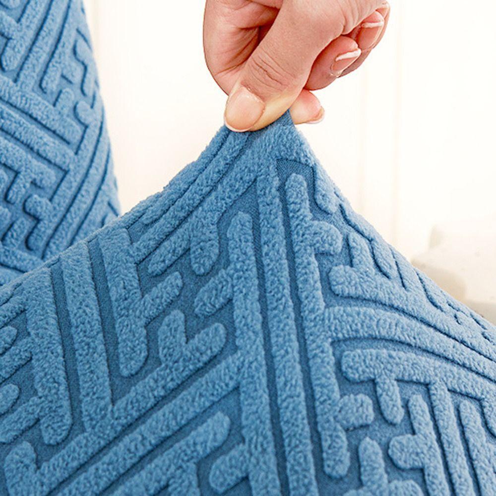 High-elastic Dining Chair Cover Jacquard Backrest Protector Stool Slipcover  for Home Decoration