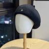 New Autumn and Winter Knitted Beret Women's Casual Literary Painter's Hat Korean Version Versatile Face Showing Little Bud Hat Trend