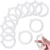 12 Pieces Replacement Silicone Gasket Seals for Jars, Leakproof Airtight Silicone Gasket Sealing Rings, 3.75 X 3.75 Inches, for Glass Clip Top Jars