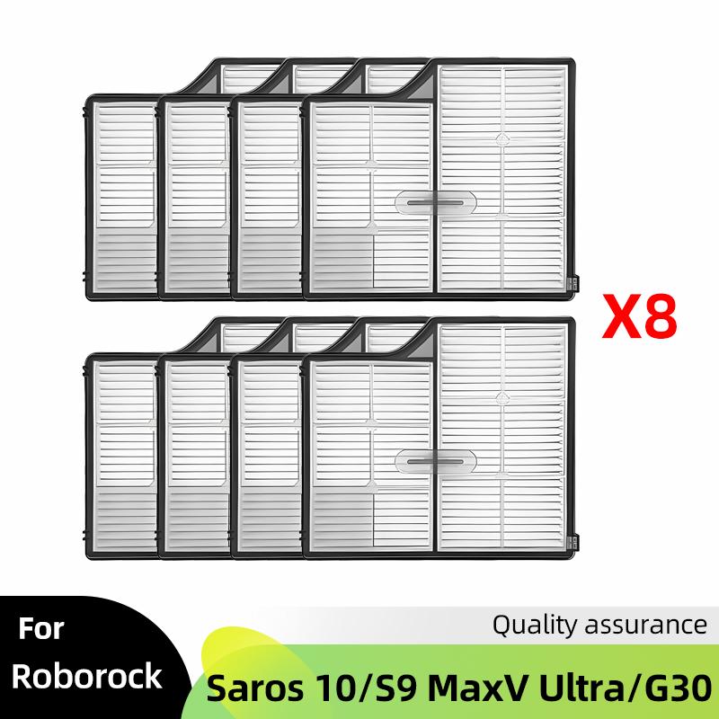 Fit For ( Roborock Saros 10 / S9 MaxV Ultra / G30 ) Vacuum Parts Main Roller Side Brush HEPA Filter Mop Cloth Dust Bag