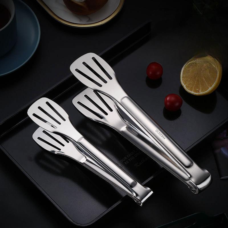 304 Stainless Steel, Food Clip, Household, Three Line Barbecue Clip, Pastry Clip, Sanitary Food Clip, Food Grade, Durable Bread Clip
