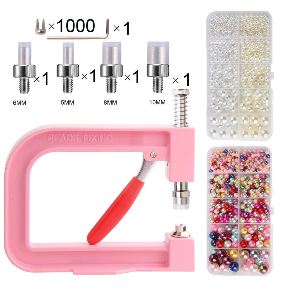 Hand-Press Beading Machine for Imitation Pearl Setting and Four-Claw Nail Spotting