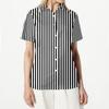 Chemise à manches courtes boutonnée pour femme - Coupe décontractée, blouse décontractée avec col, parfaite pour l'été