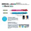 Zebra Sarasa Multi 4-Color Ballpoint Pen + Mechanical Pencil, 0.5mm, Pink, with Refill Set - Black, Red, Blue, Green Emulsion Ink, 0.5mm Lead
