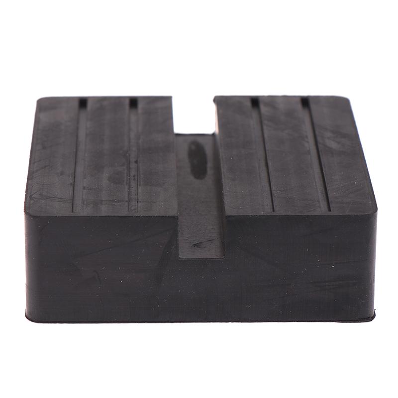 Car Lift Jack Stand Rubber Pads Square Universal Slotted Frame Rail Jack Guard