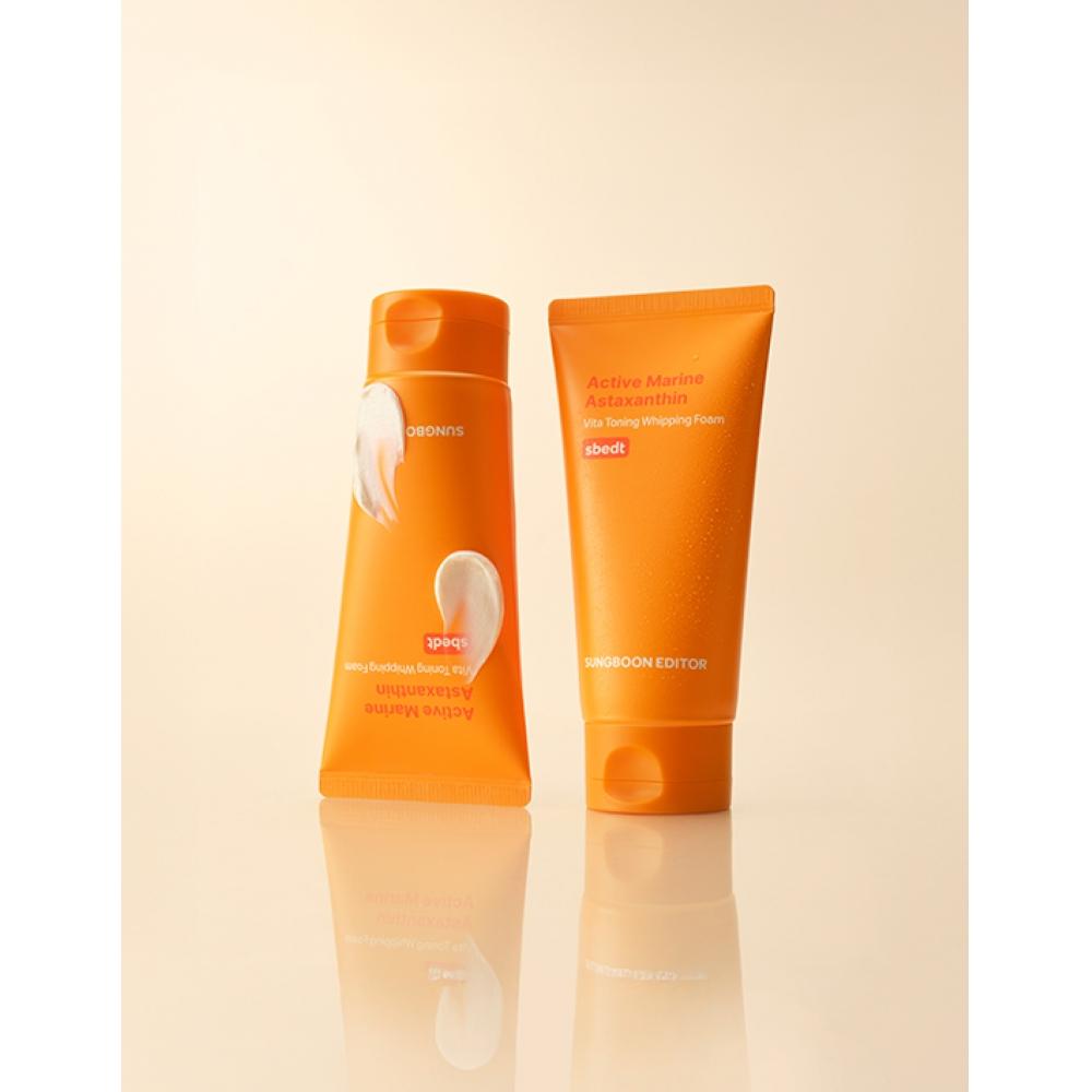 Ingredient Editor Whipping Foam Cleansing Astaxanthin 120g 2 Pack