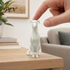Pet Lover Gift 3D Printed Huibiti Dog Figurine, Simulated Sitting Shape Model, Delicate Hair Compact Sculpture Texture, One-Piece Molding, Mini
