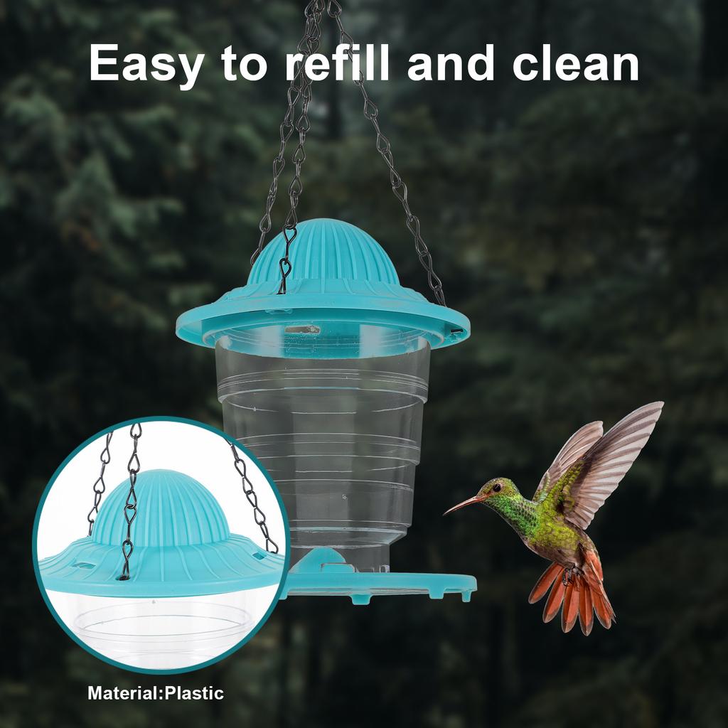 Automatic Bird Feeder for Wild Birds Garden Patio Yard Hanging Feeder with Roof Large Capacity Attract More Birds