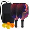 Pickleball-Schläger 2er-Set, Fiberglas-Pickleball-Set mit Pickleball-Schlägern und Tragetasche, Pickleball-Geschenke für Anfänger, Pickleball-Schläger-Set