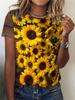 Summer Flower Bird 3D Print T-shirts Women Streetwear Harajuku Casual Fashion Y2k Short Sleeve T Shirt O-neck Tees Tops Clothing