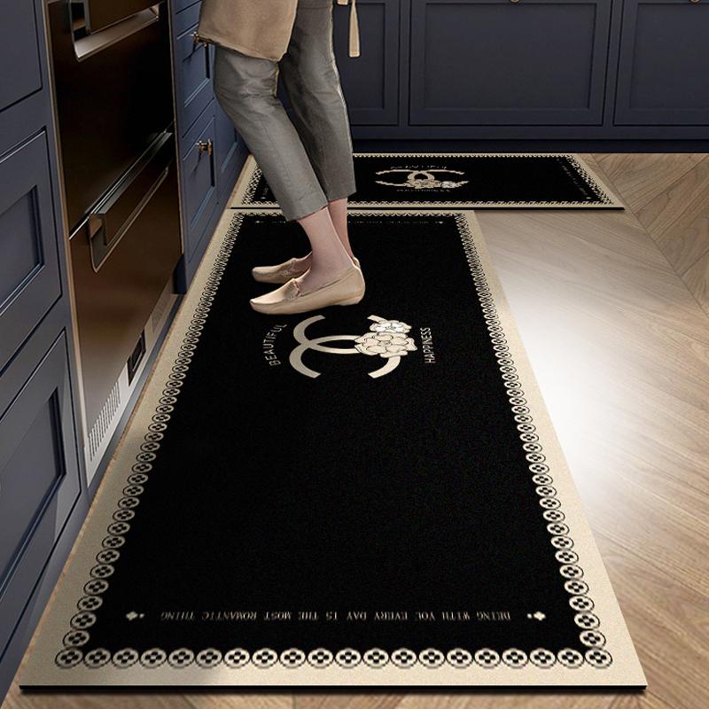 

The Creamy VIKAMA Kitchen Floor Mats Diatomite Non-slip Oil-absorbent Mats Stain-resistant Foot Mats for Home Use Home Decor 40X60CM(1.3X2FT