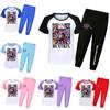 Kpop Demon Hunters Print Toddler Pajama Suit With Soft Cotton Material For Comfortable Nightwear