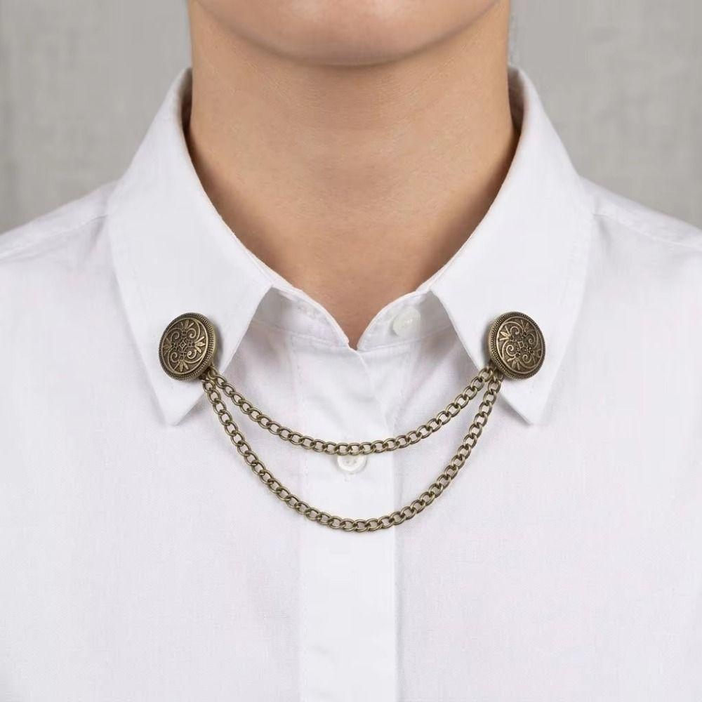 1 Piece Alloy Shawl Clips Decorative Cardigan Clips Vintage Scarf Brooch Pin For Shawl