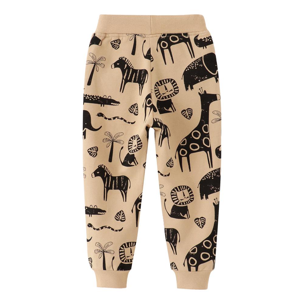 New Autumn/Winter Children's Printed Cotton Terry Sweatpants - Boys' Pants