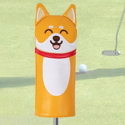 Hund Golf Schlägerhaube Schlägerhaube Leicht Lustig Outdoor PU Zubehör für
