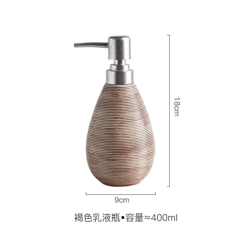 Ceramic Hand Sanitizer Bottle Lotion Bottle home decoration Shower Gel Bottle Soap Dispenser Lotion Container Bathroom Products