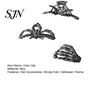 Skeleton Hand Hair Clip 3Pcs Halloween Claw Clip, Hollow Spider Web Ghost Thick Clips Non Slip Alloy Clamp, Gothic Accessories for Women
