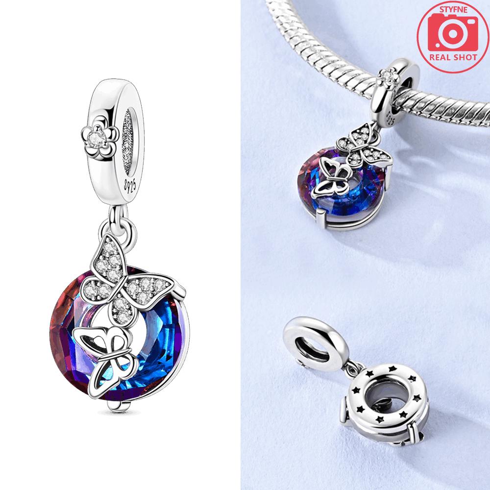 Copper Original Tree-Top Owl Pendant Animal Love Heart Dream Castle Bead Fit Bracelet Women Accessory Fine Gift Jewelry