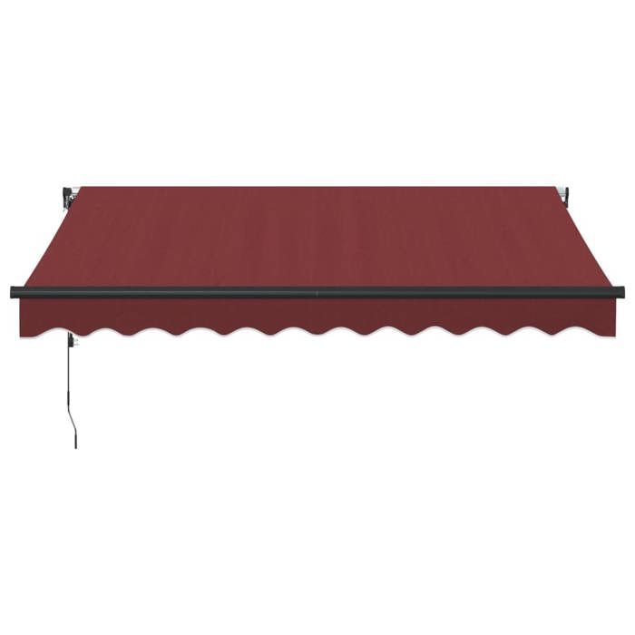 VidaXL Auvent rétractable automatique bordeaux 300x250 cm, auvent, auvent de porte, auvent de jardin, store, auvent de 3310181