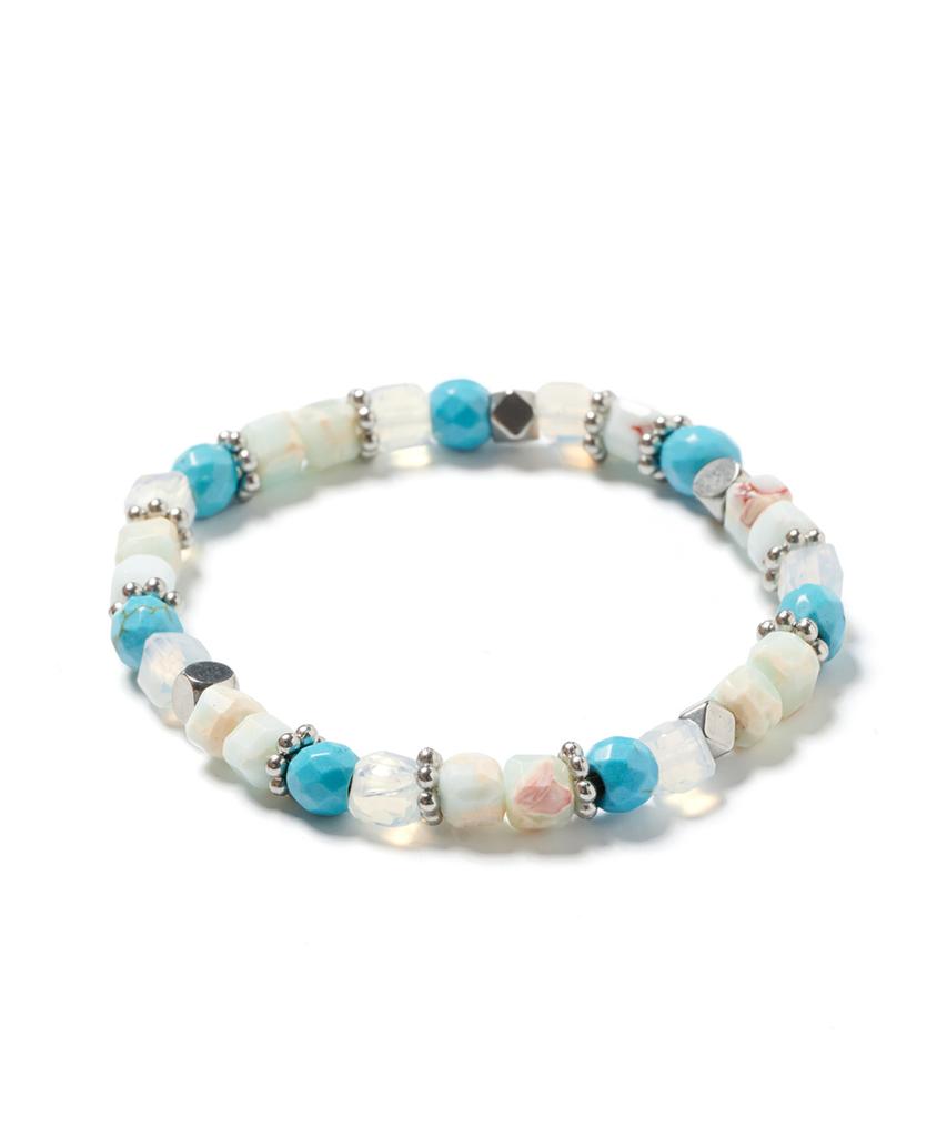Polalita Sky Blue Mix Bracelet (Plt-Br-044_Bl)