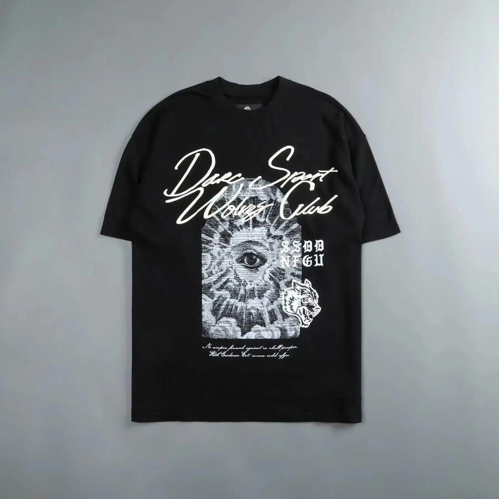 Darc Sport Vlci Gym Trička Nadměrná Cvičební Fitness Darcsport Pánské Oblečení Grafický DTG Potisk Darcs Sport Vlčí Trička