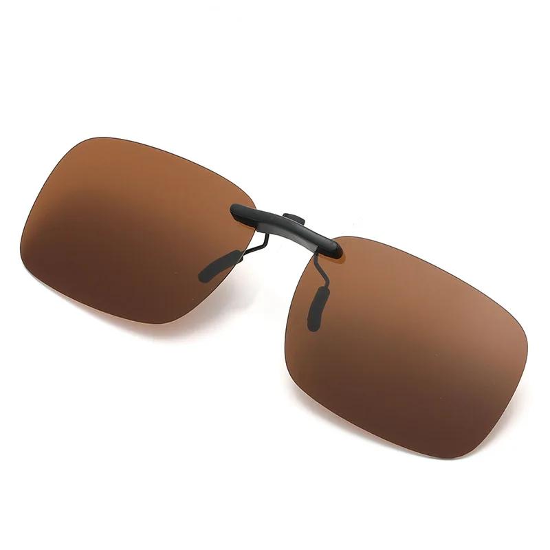 Herren Autofahren Clip-on Sonnenbrille Brille Vintage Damen Quadratisch Nachtsicht Angeln UV400 Sonnenbrille Lunettes eil Homme